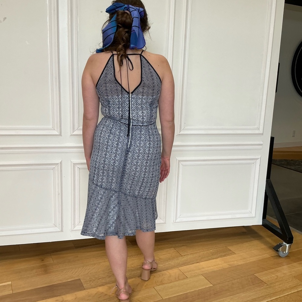 Antonio Melani navy blue/white amazing dress! - Picture 4 of 9